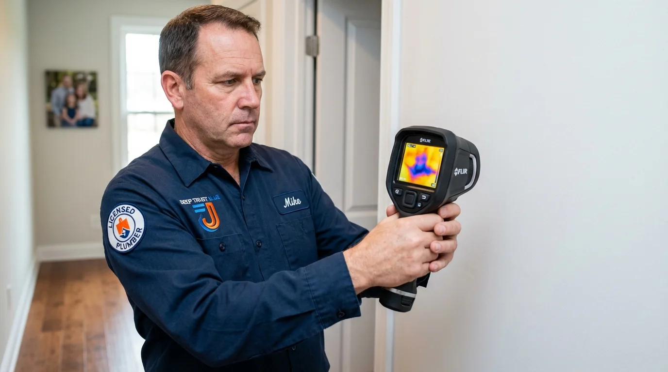 Thermal imaging leak detection by Johns Plumbing LLC in Mount Olivet
